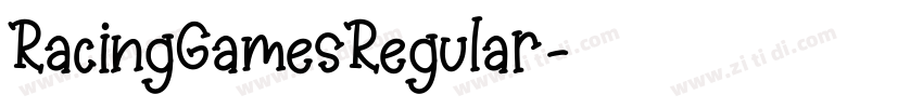 RacingGamesRegular字体转换