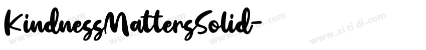 KindnessMattersSolid字体转换