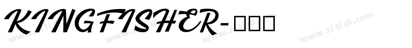 KINGFISHER字体转换