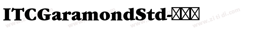 ITCGaramondStd字体转换 ITCGaramondStd字体转换
