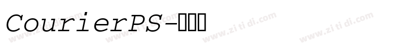 CourierPS字体转换