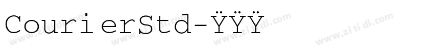 CourierStd字体转换