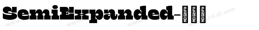 SemiExpanded字体转换 SemiExpanded字体转换