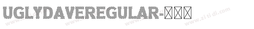 UglyDaveRegular字体转换