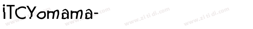 ITCYomama字体转换