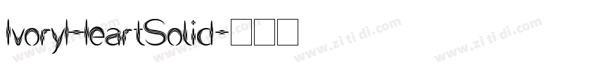 IvoryHeartSolid字体转换