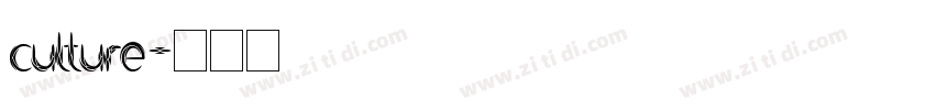 culture字体转换