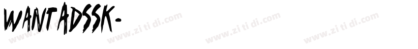 WantAdSSK字体转换