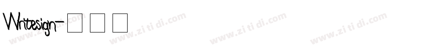 Writesign字体转换