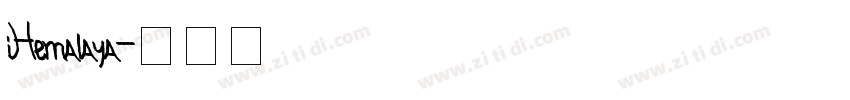 iHemalaya字体转换