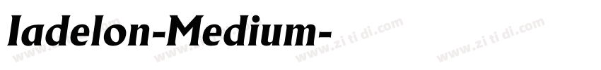 Iadelon-Medium字体转换