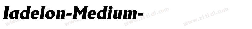 Iadelon-Medium字体转换