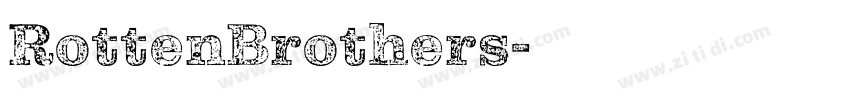 RottenBrothers字体转换