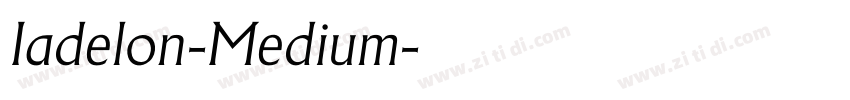Iadelon-Medium字体转换