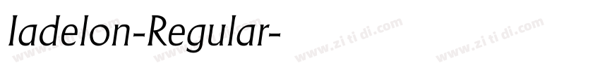 Iadelon-Regular字体转换