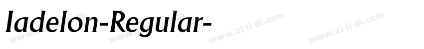 Iadelon-Regular字体转换