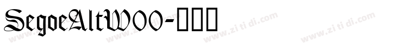 SegoeAltW00字体转换