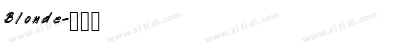 Blonde字体转换