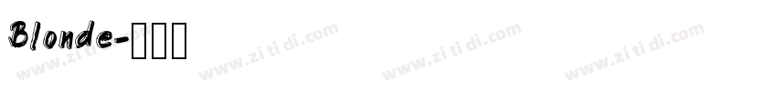 Blonde字体转换