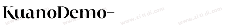 KuanoDemo字体转换