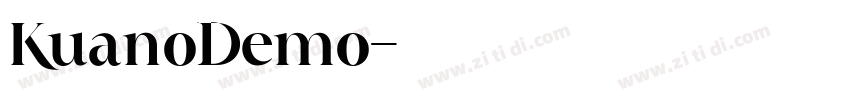 KuanoDemo字体转换
