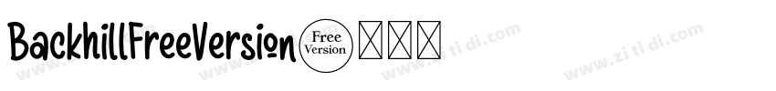 BackhillFreeVersion字体转换