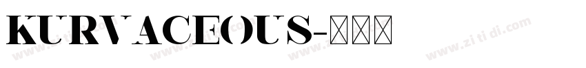 Kurvaceous字体转换