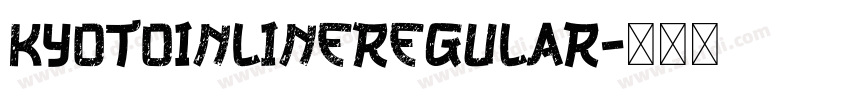 KyotoInlineRegular字体转换
