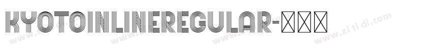KyotoInlineRegular字体转换