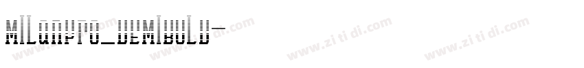MILanPro_DEMIBOLD字体转换