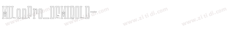 MILanPro_DEMIBOLD字体转换