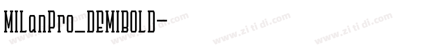 MILanPro_DEMIBOLD字体转换