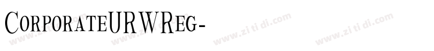 CorporateURWReg字体转换