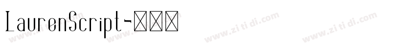 LaurenScript字体转换