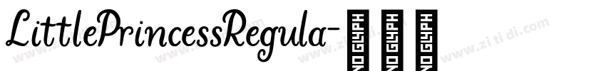 LittlePrincessRegula字体转换