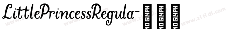 LittlePrincessRegula字体转换