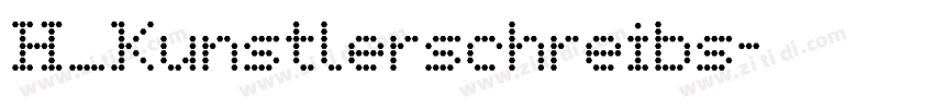 H_Kunstlerschreibs字体转换