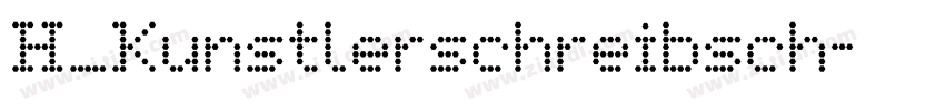 H_Kunstlerschreibsch字体转换