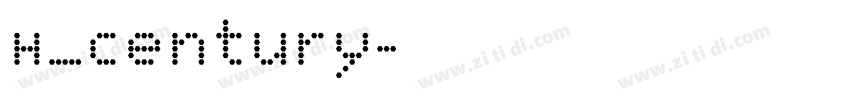 H_Century字体转换 H_Century字体转换