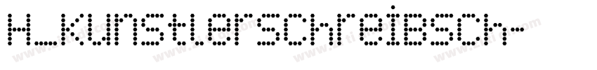 H_Kunstlerschreibsch字体转换