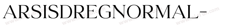 ArsisDRegNormal字体转换