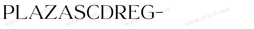 PlazaSCDReg字体转换