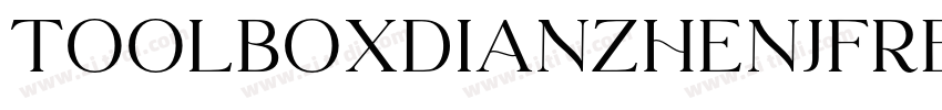 toolboxDianZhenJFReg字体转换
