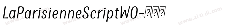 LaParisienneScriptW0字体转换