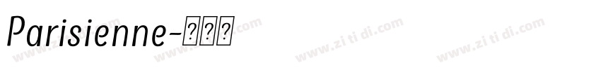 Parisienne字体转换