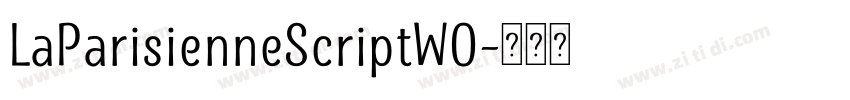 LaParisienneScriptW0字体转换