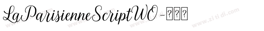 LaParisienneScriptW0字体转换