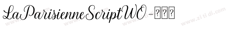 LaParisienneScriptW0字体转换