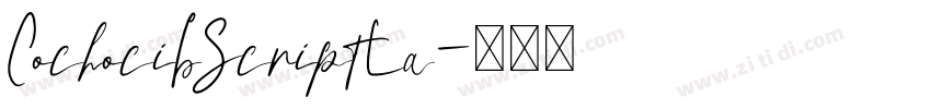CochocibScriptLa字体转换