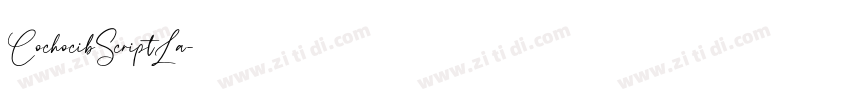 CochocibScriptLa字体转换